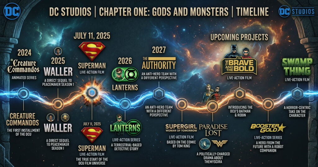 DCU - Chapter 1 - Gods and Monsters Timeline
