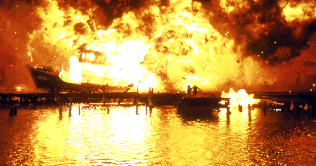 Blown Away Explosion Scene