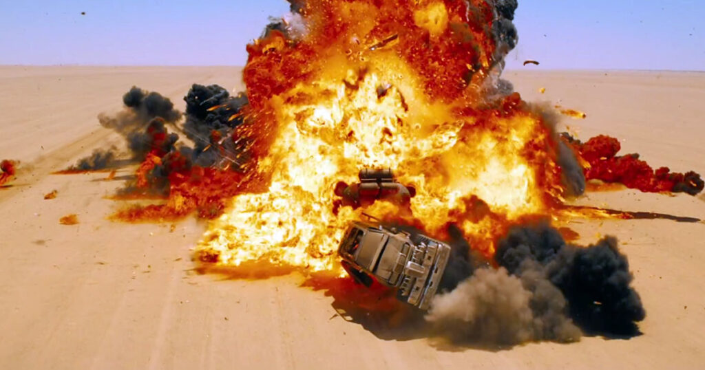 Mad Max Fury Road Explosion Scene