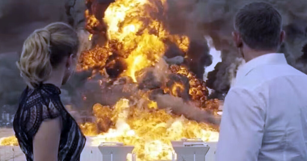 Spectre Explosion Scene